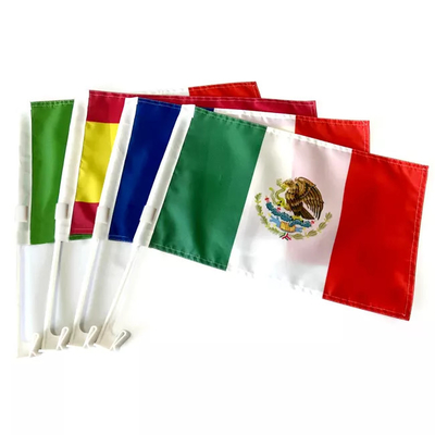 پرچم دو طرفه شیلی پرچم های شیشه ای اتومبیل سفارشی پلی استر