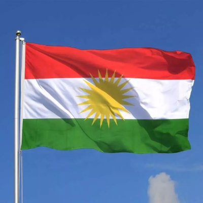 رنگ پانتون پرچم ملی کردستان 100% پلی استر برای لباس عروسی